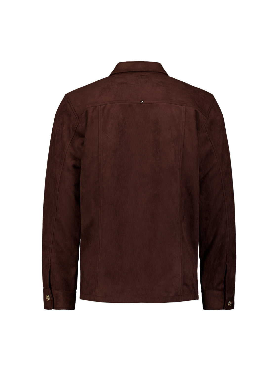 Overshirt Full Button Suede