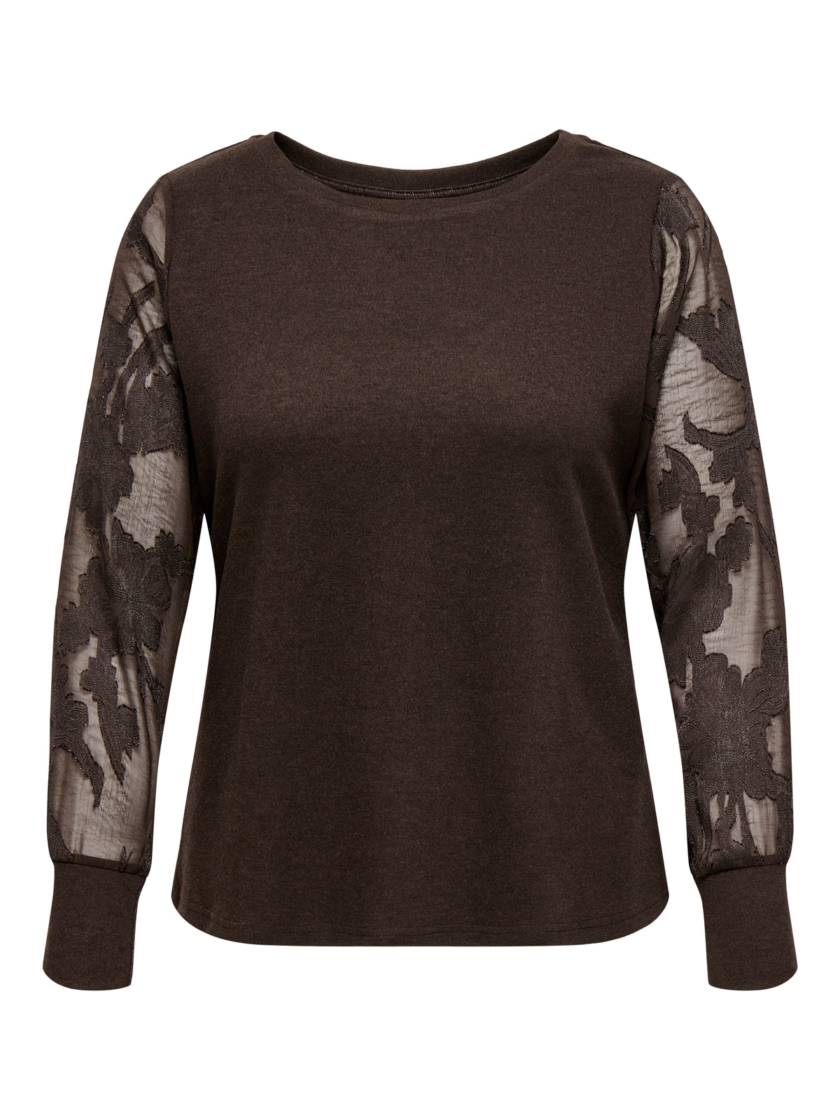 CARAMILLA L/S O-NECK MIX BLOUSE JRS