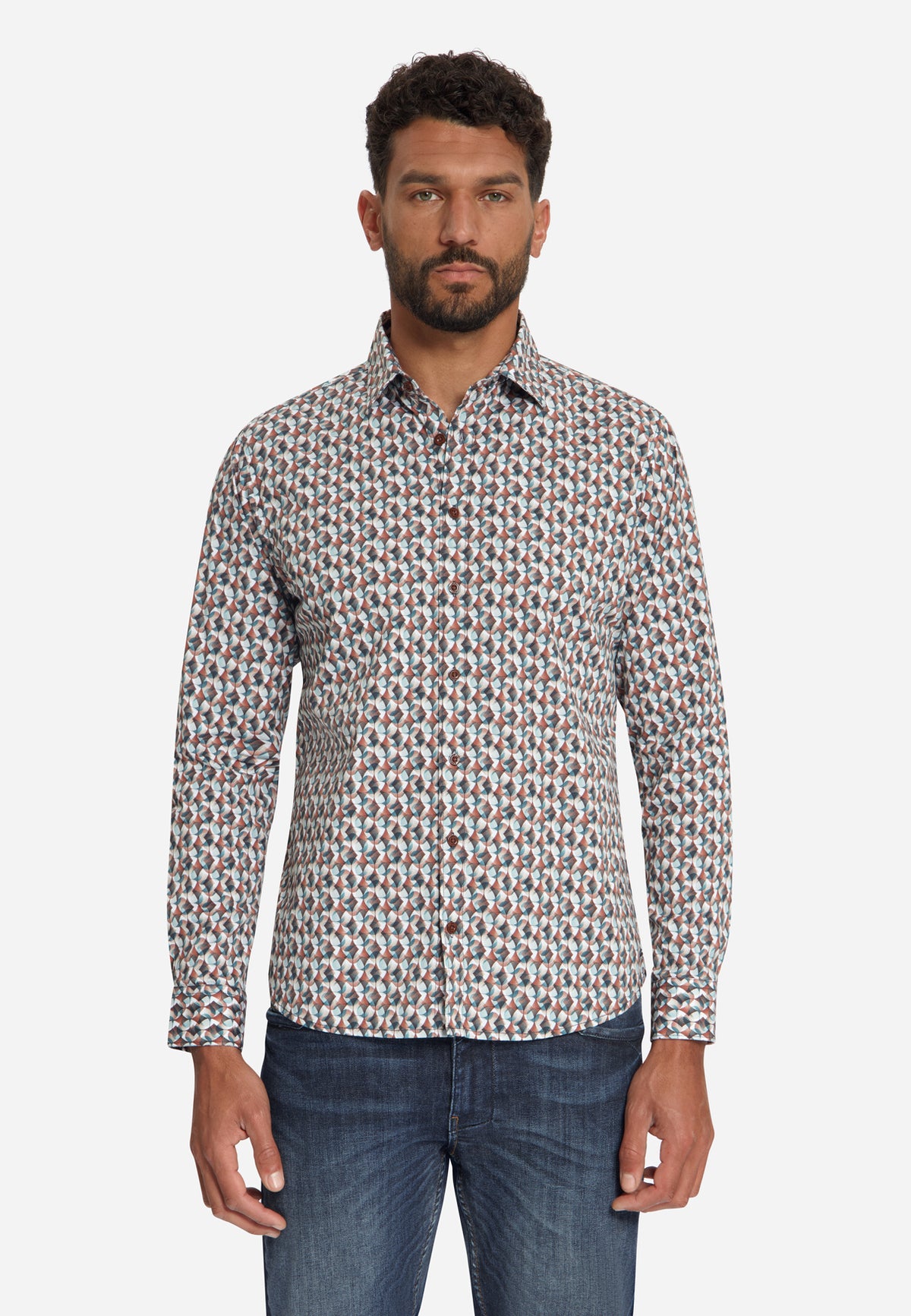 Shirt Stretch Allover Printed