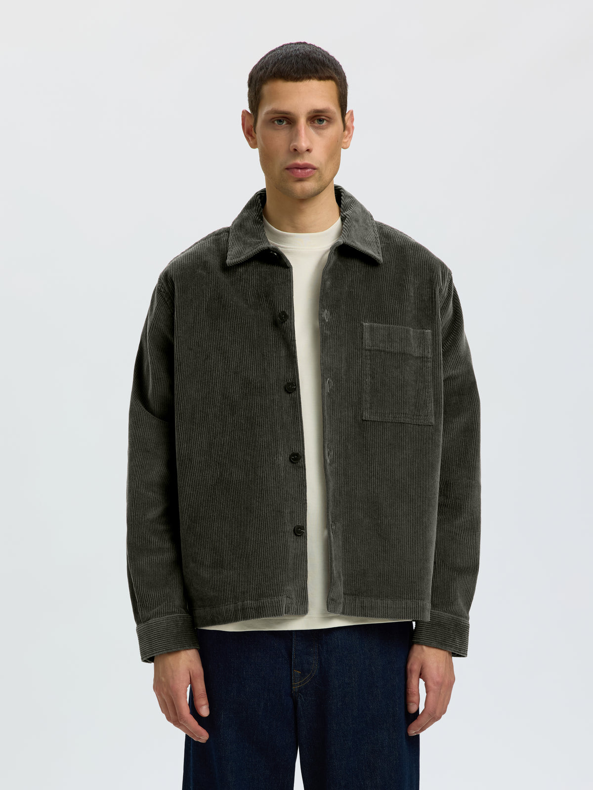 SLMOTTO-KRIS CORD OVERSHIRT NOOS