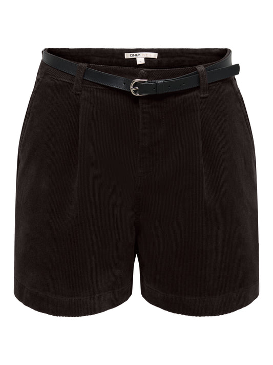 ONLZEVA HW BELT CORD SHORTS CC PNT