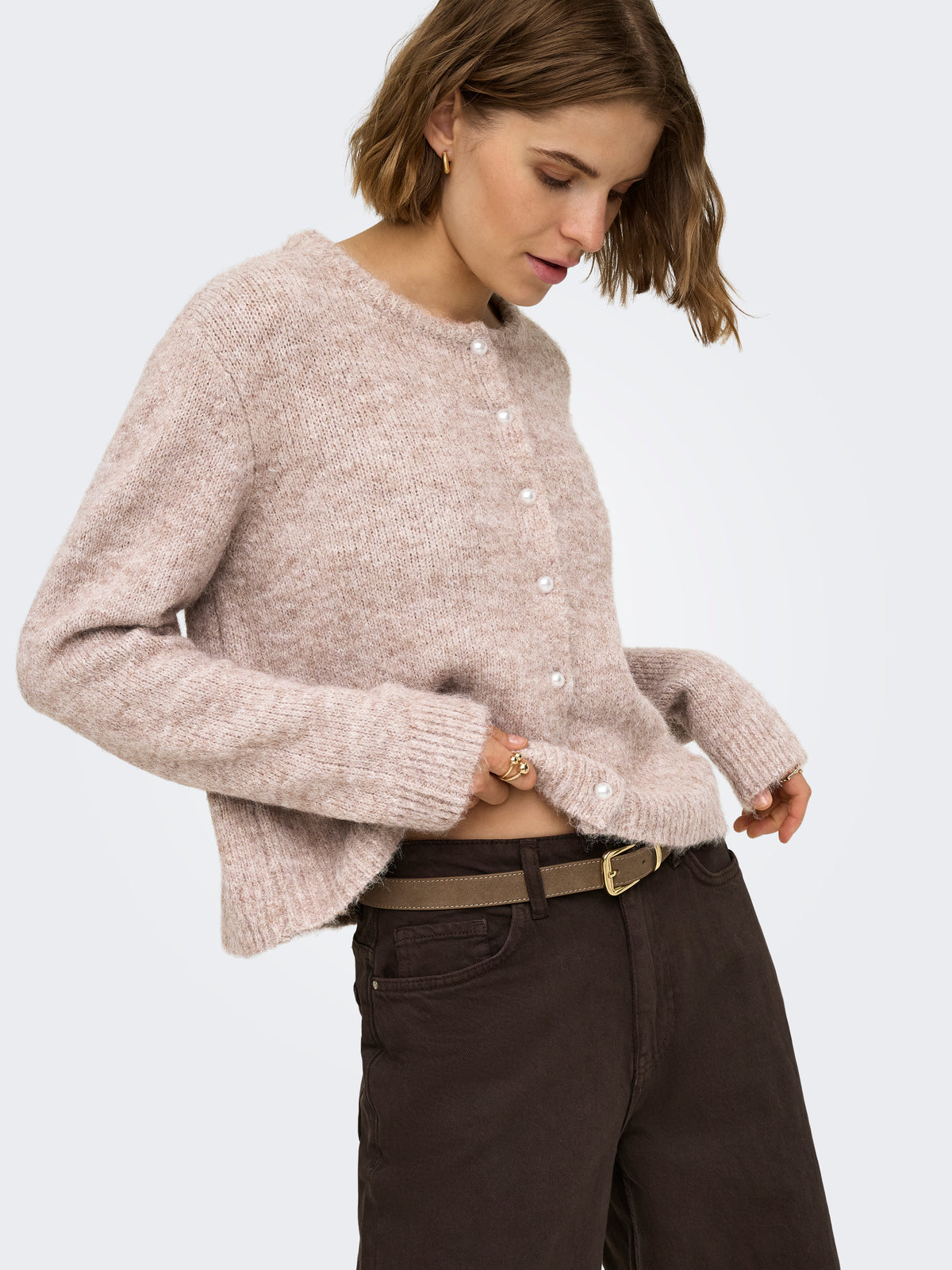 ONLMAGGIE LS BASEBALL NECK CARDI CC KNT