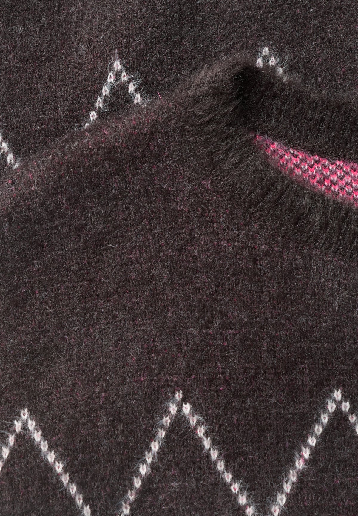 Federgarn Pullover mit Argyle-Muster