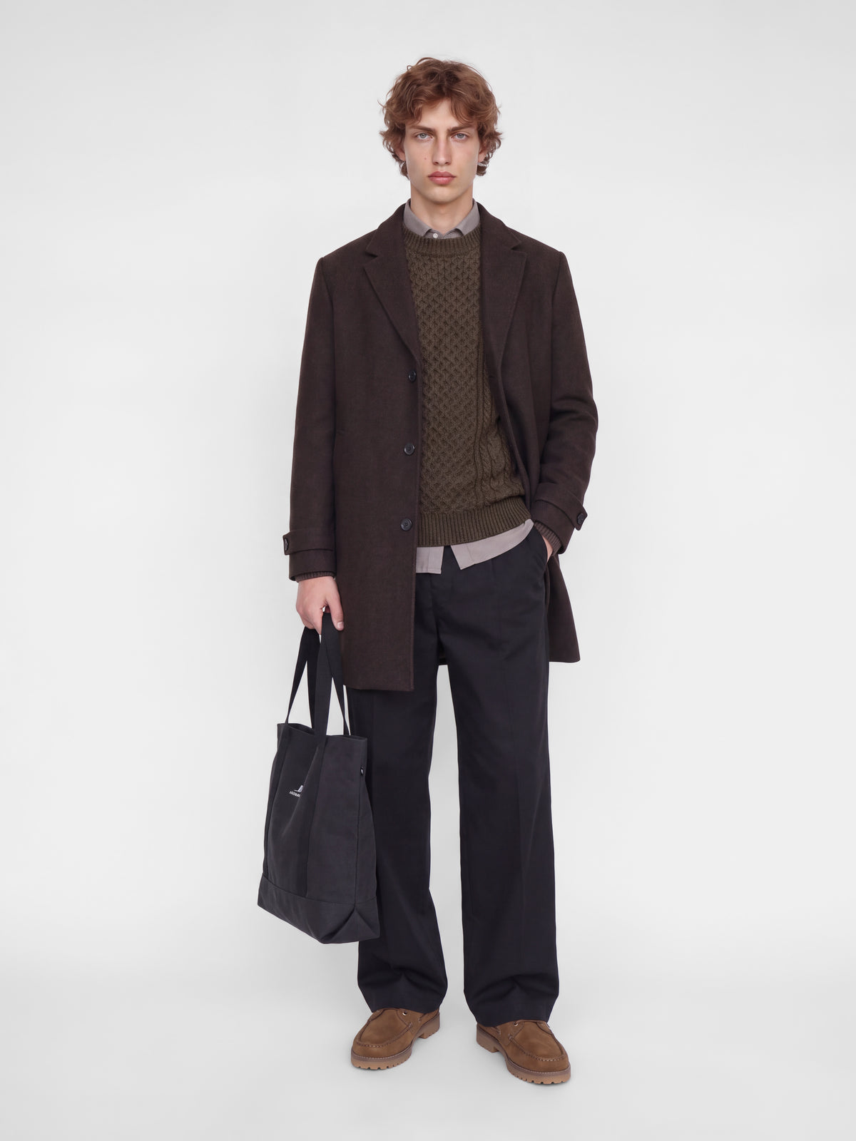 JPRBLUCALLUM CABLE KNIT CREW NECK