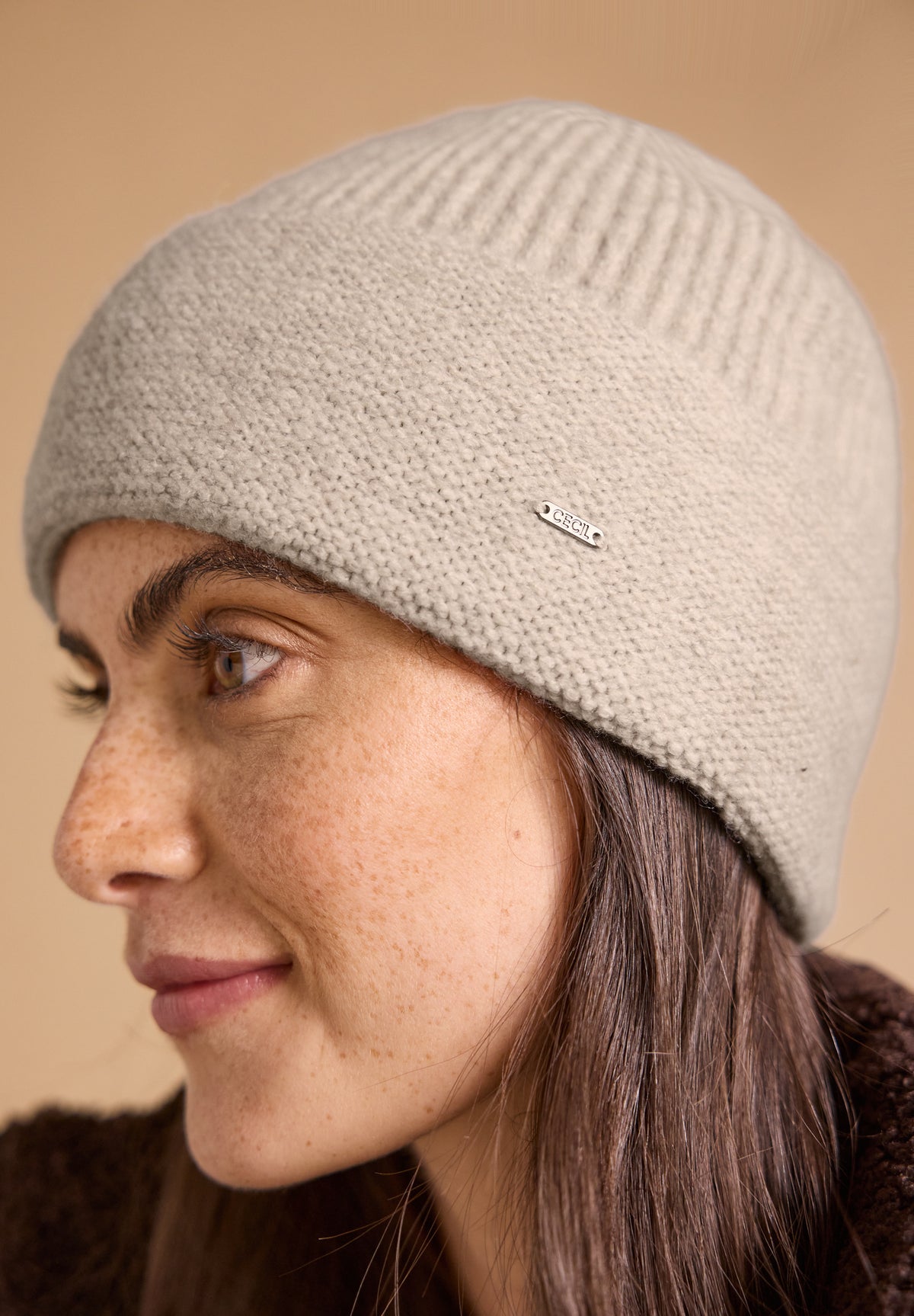 Beanie in Melange-Optik