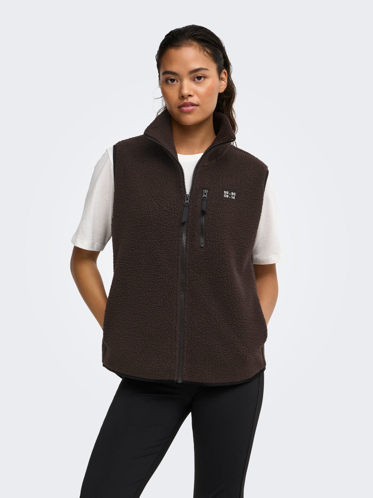 ONPMON HN FZIP TEDDY WAISTCOAT