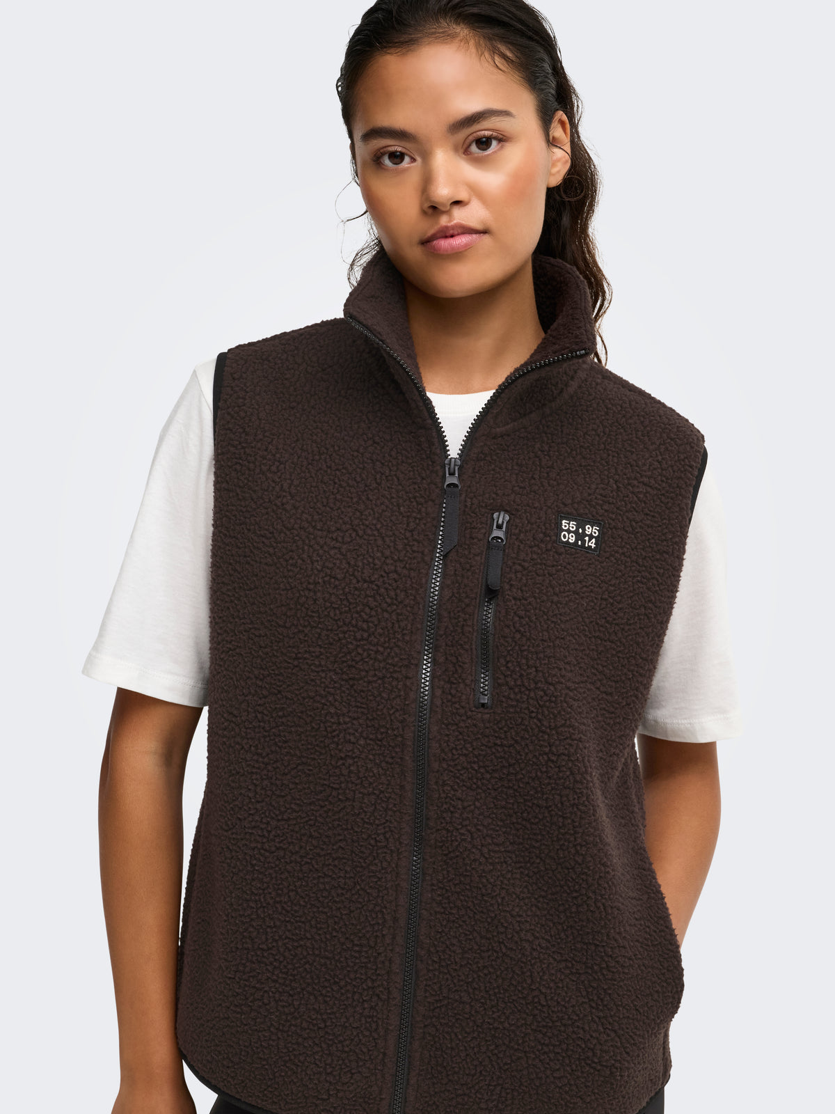ONPMON HN FZIP TEDDY WAISTCOAT