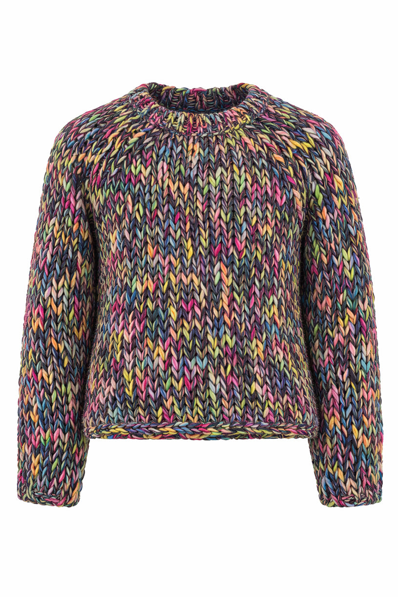 Multicoloured Mock Neck