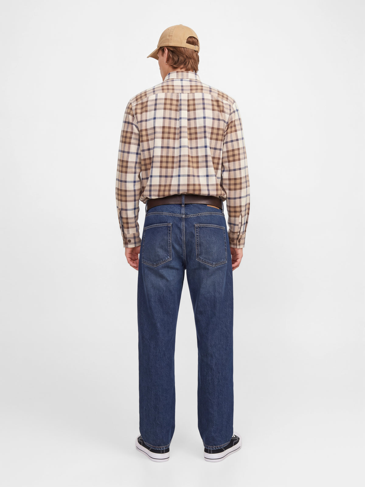 JPRBLUIVY CHECK L/S OVERSHIRT SN