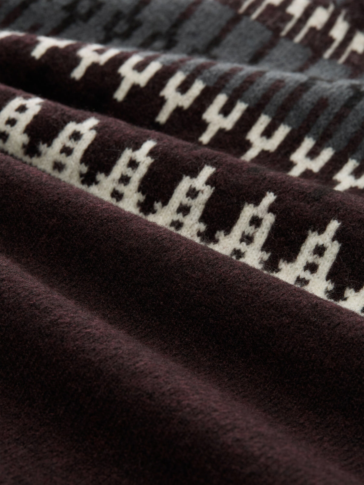 Relaxed Fit Norweger Strickpullover mit Wollanteil