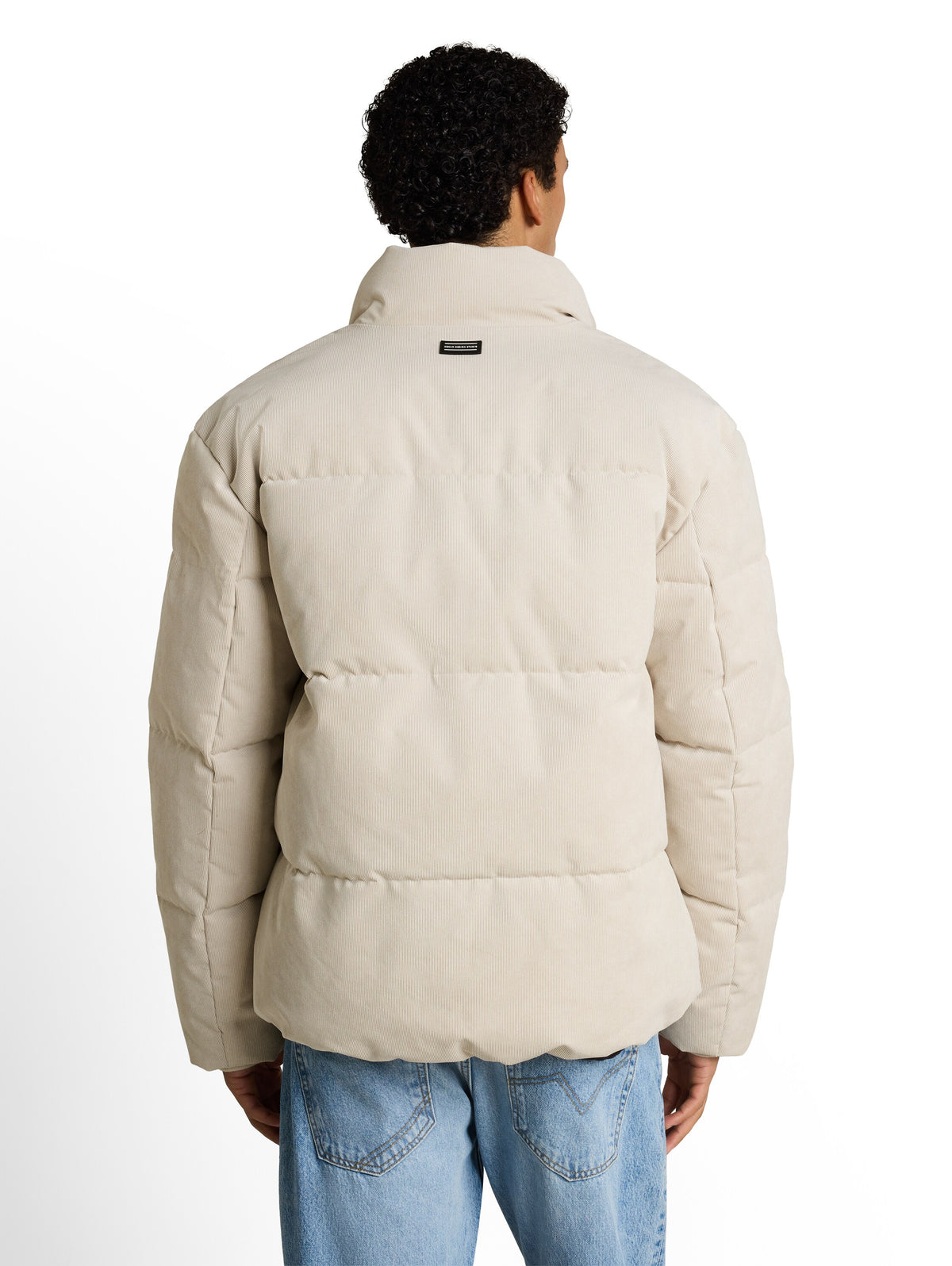 Relaxed Fit Cord Pufferjacke