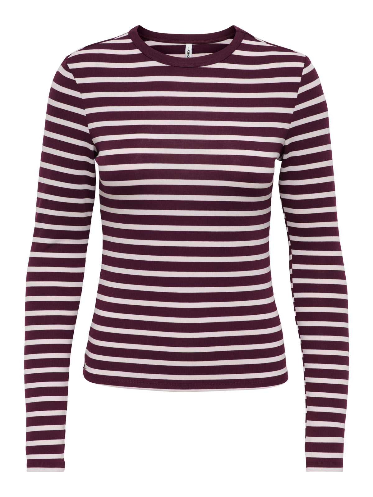 ONLEVIE L/S O-NECK STRIPE TOP JRS