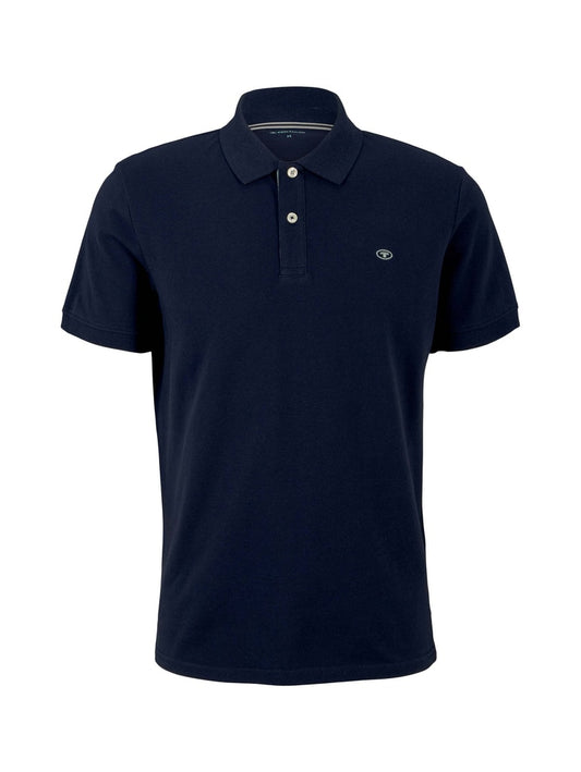 basic polo with contrast, Sky Captain Blue