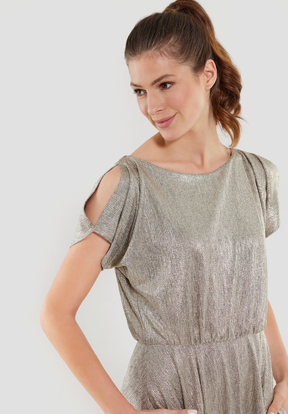 Cocktailkleid aus schimmerndem Jersey