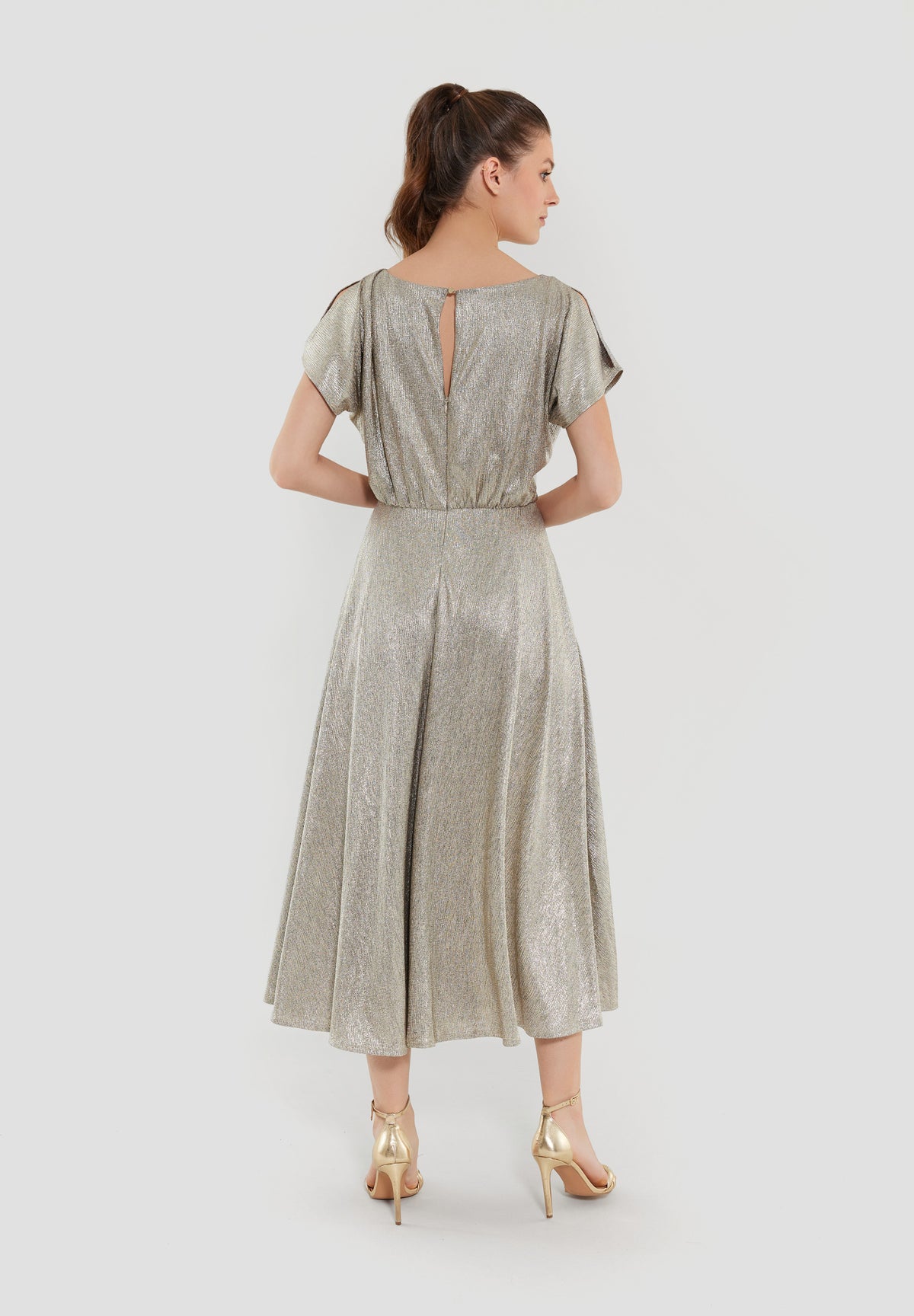 Cocktailkleid aus schimmerndem Jersey