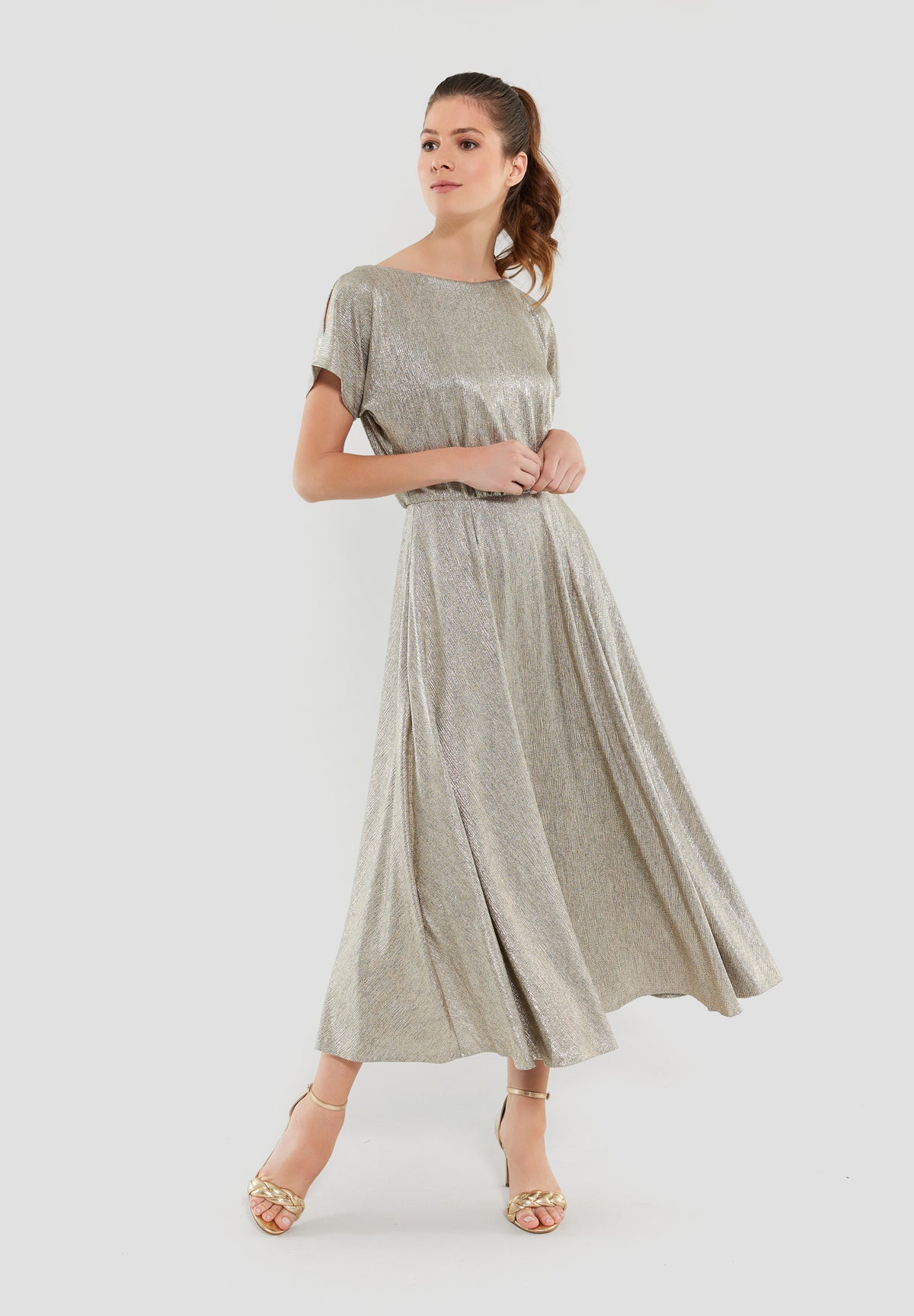 Cocktailkleid aus schimmerndem Jersey