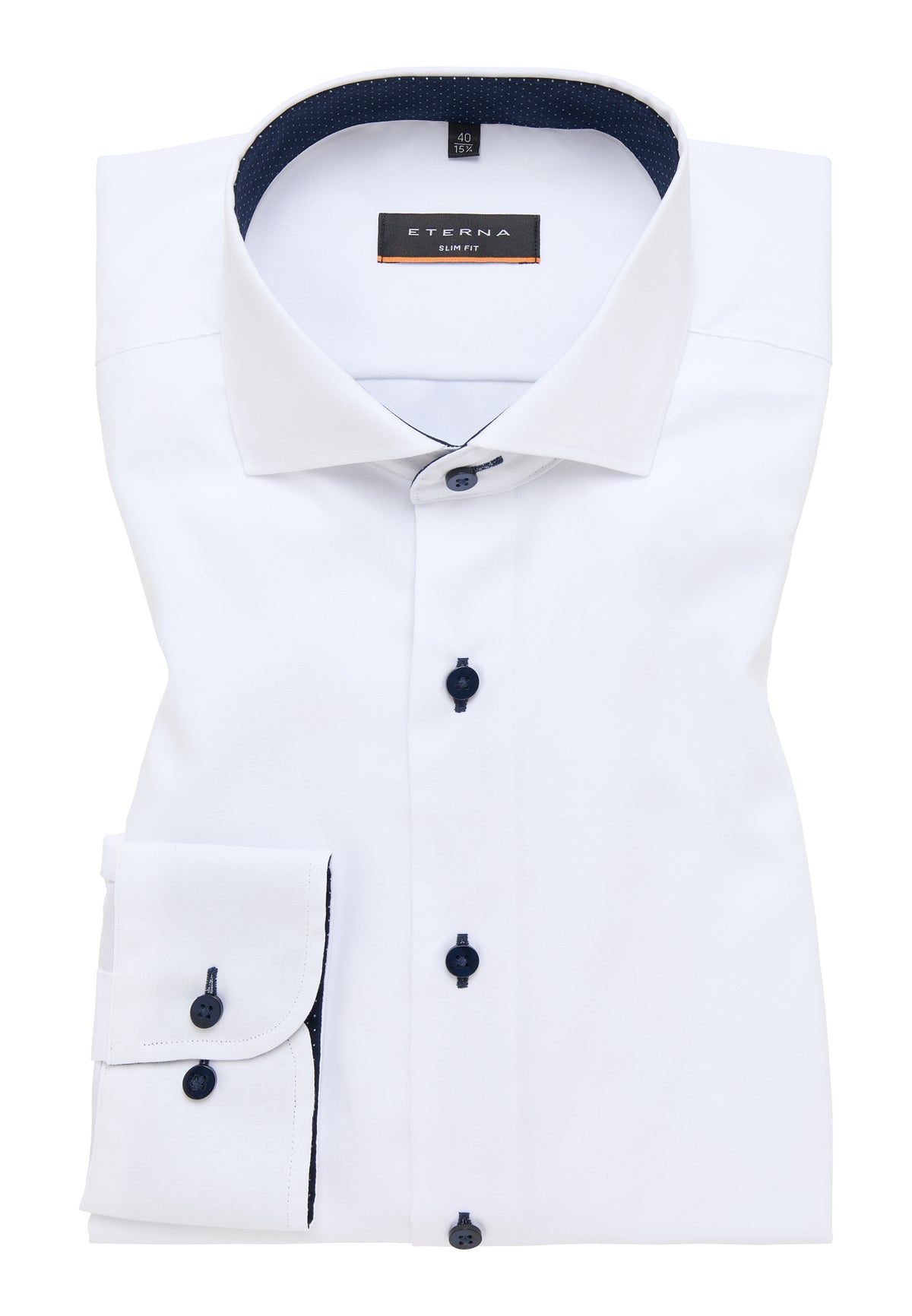 ETERNA LANGARM HEMD SLIM FIT PINPOINT
