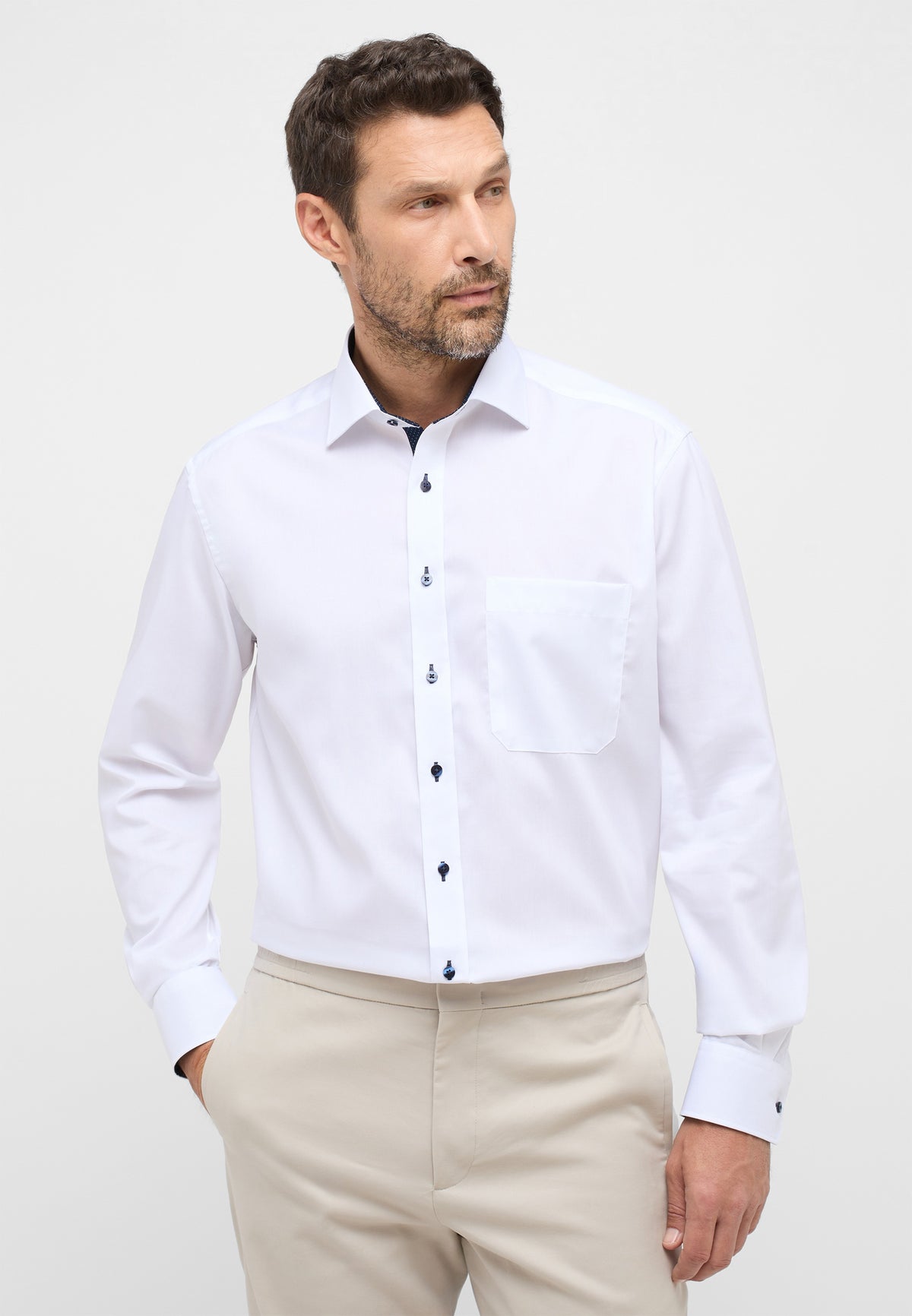 ETERNA LANGARM HEMD COMFORT FIT PINPOINT