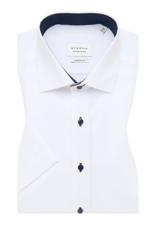 ETERNA KURZARM HEMD MODERN FIT PINPOINT