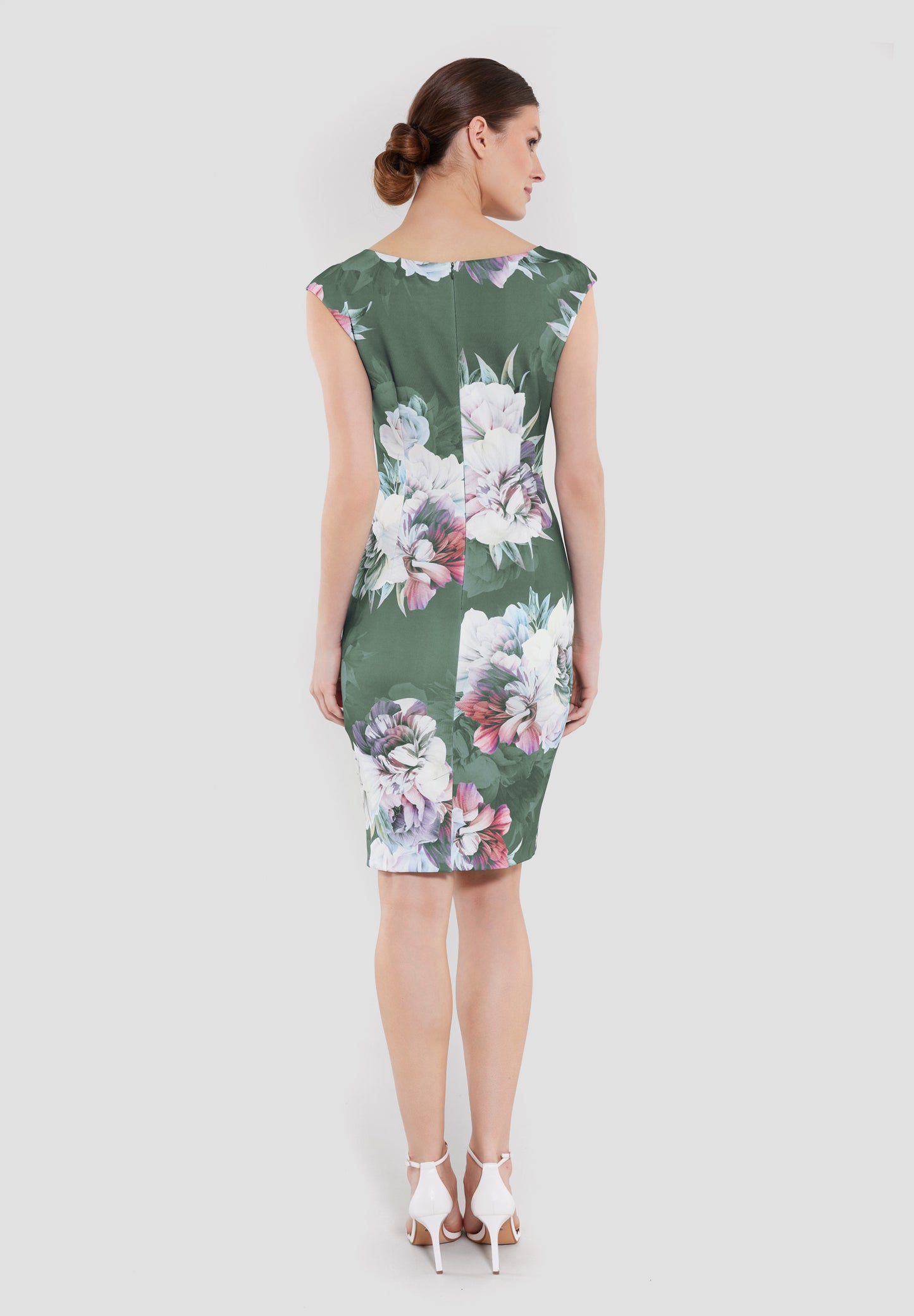 Cocktailkleid aus bedrucktem Scuba