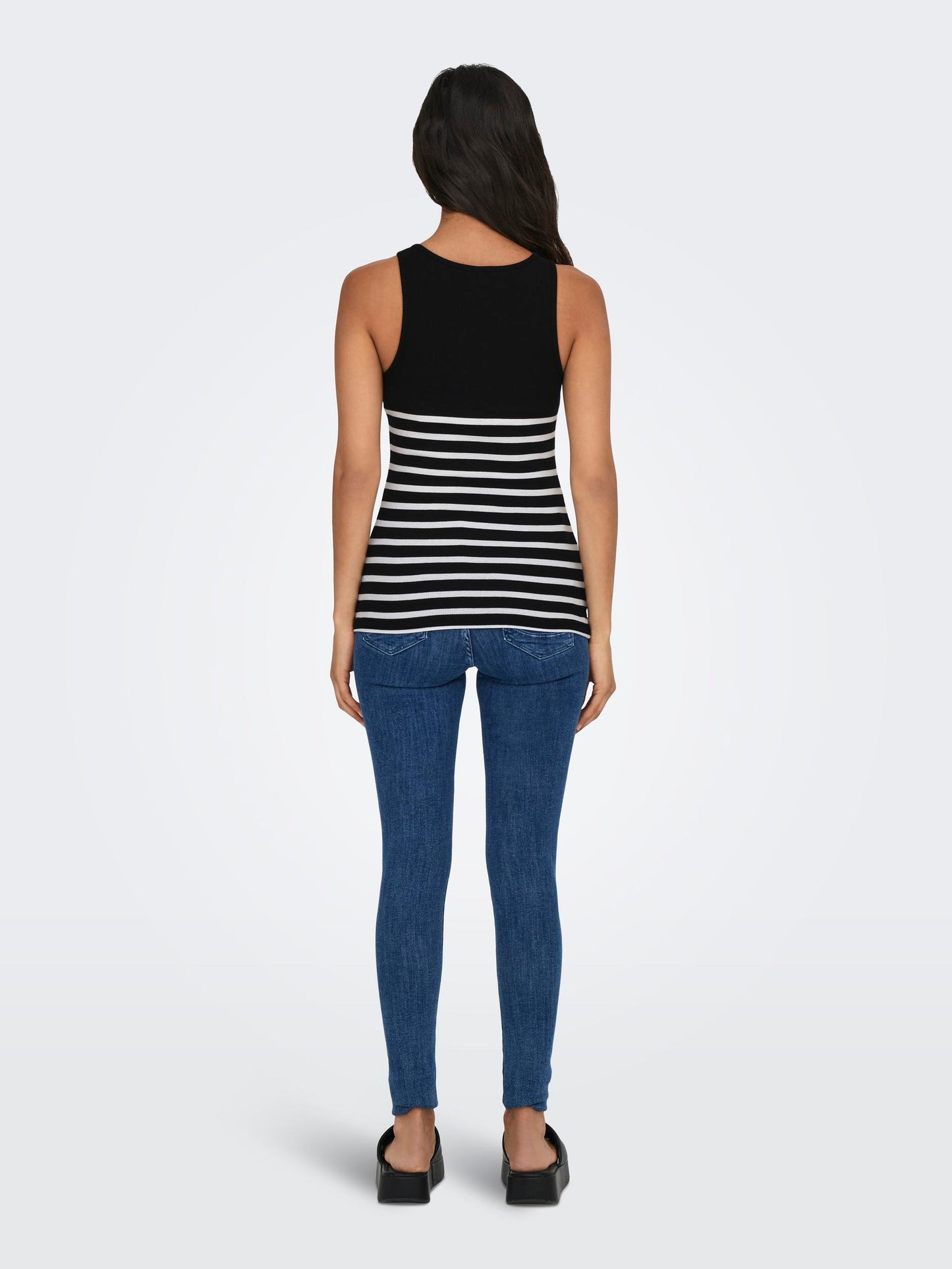 ONLKENYA RIB STRIPE TANK TOP JRS NOOS