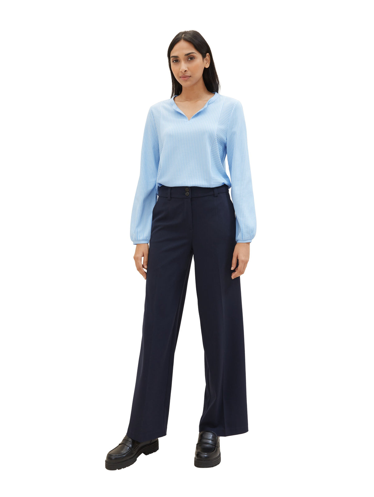 Bluse mit Streifenmuster