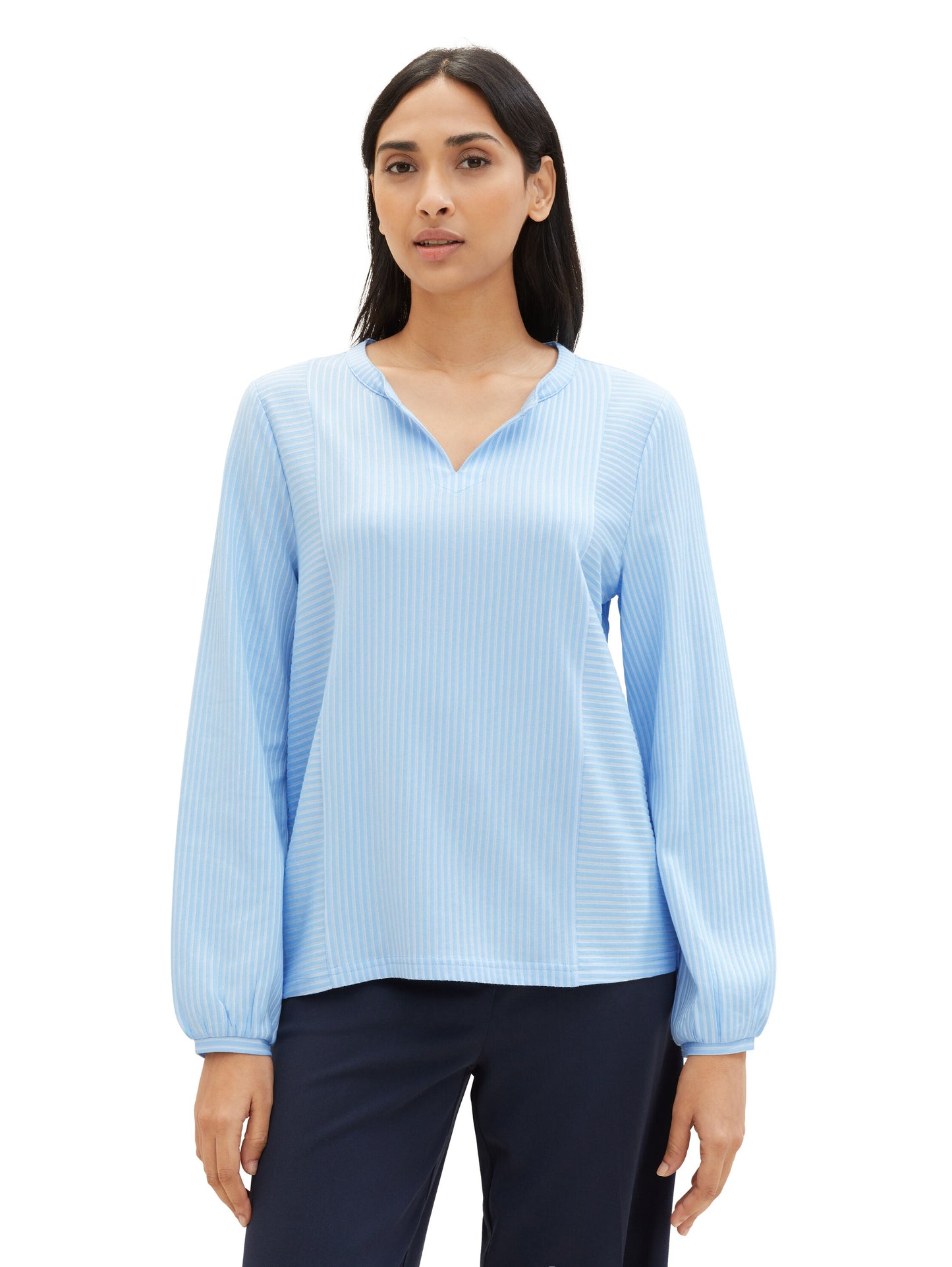 Bluse mit Streifenmuster