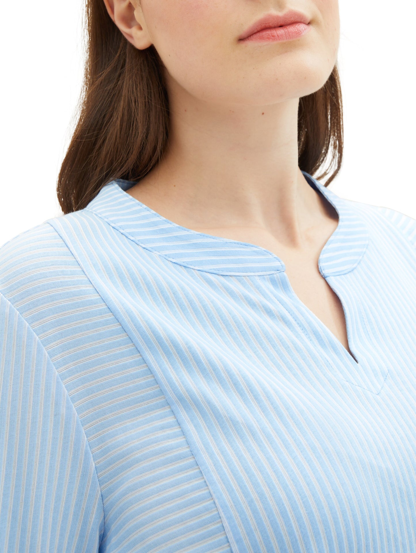 Plus Size - Blusenshirt mit Streifenmuster