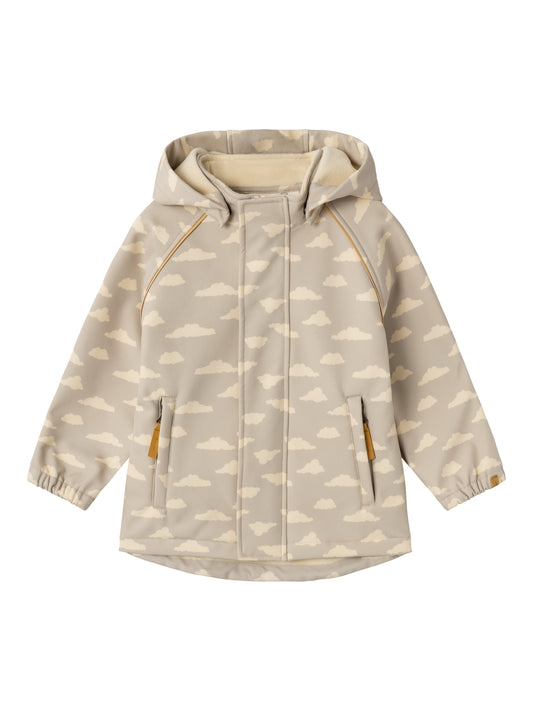 NMMLAALFA SOFTSHELL JACKET FO AOP LIL