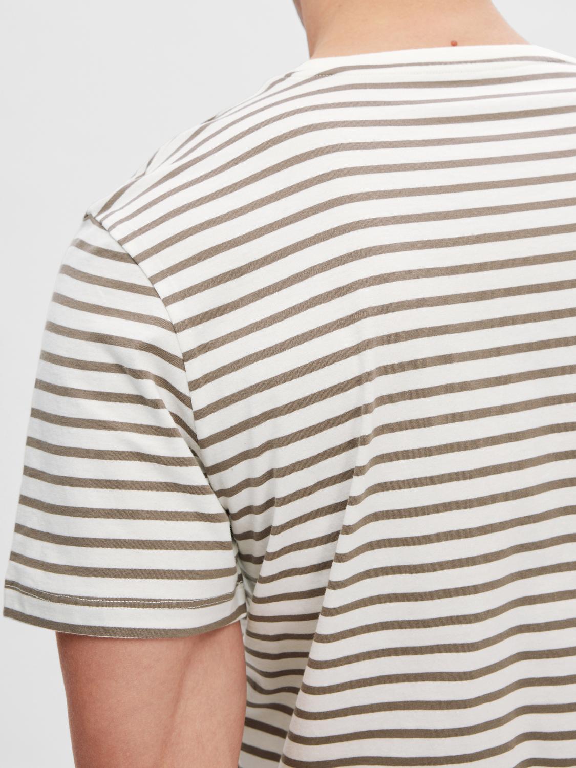 SLHASPEN STRIPE SS O-NECK TEE NOOS