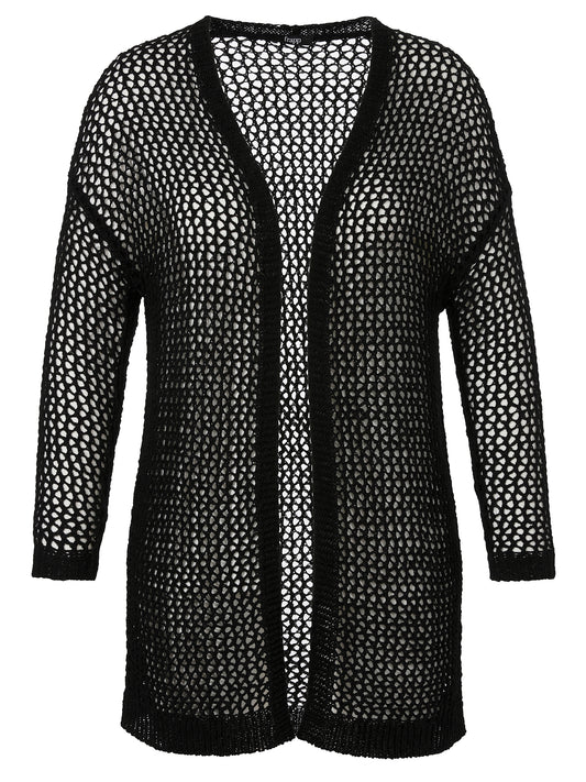Jacke V-Ausschnitt 3/4 Arm  offen