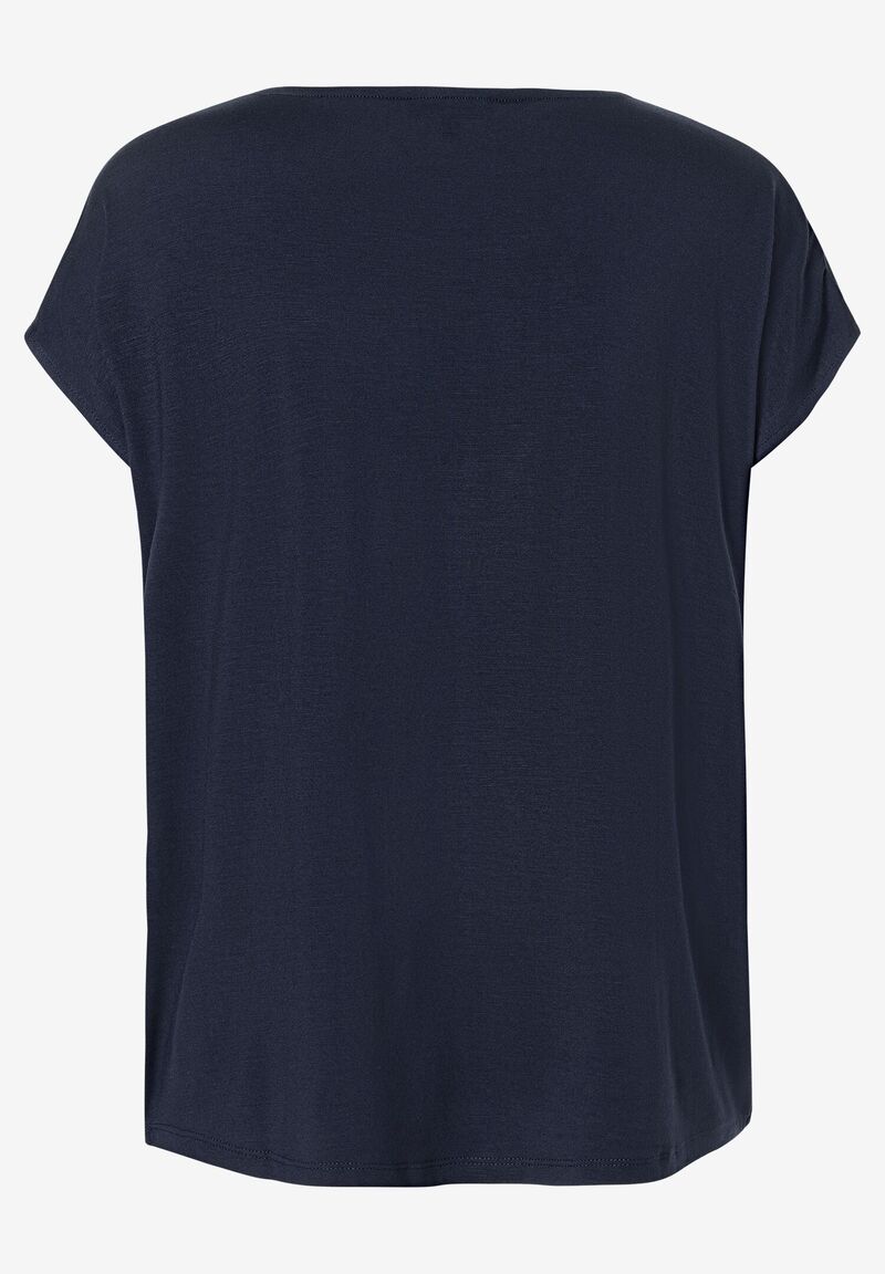 Shirt mit Satinfront  marine