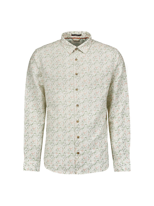 Shirt Allover Printed With Linen