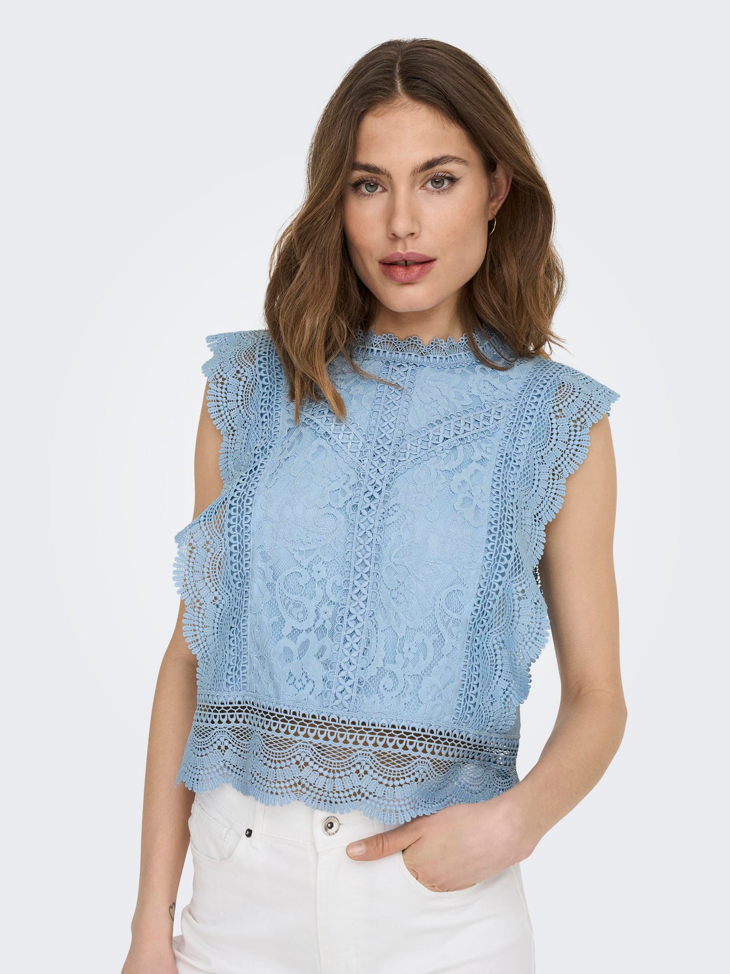 ONLKARO S/L LACE TOP NOOS WVN