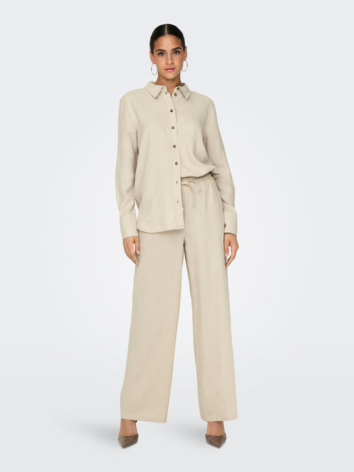 JDYSAY L/S LINEN LOOSE SHIRT WVN NOOS