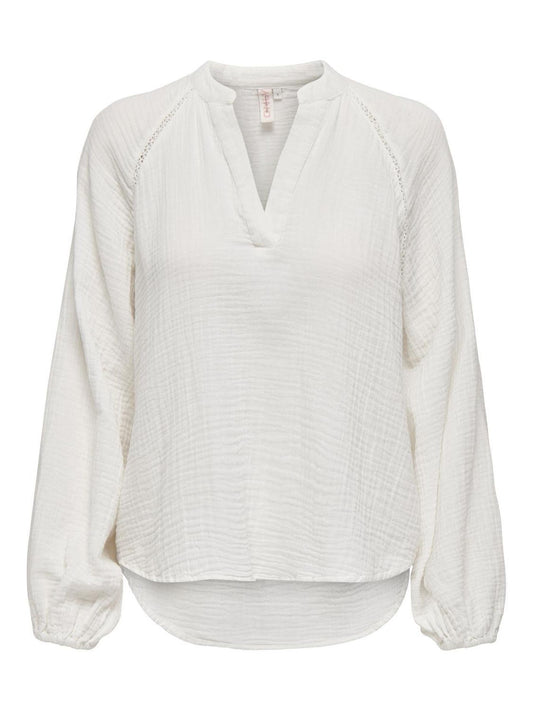 ONLTHYRA LIFE LS V-NECK TOP NOOS WVN