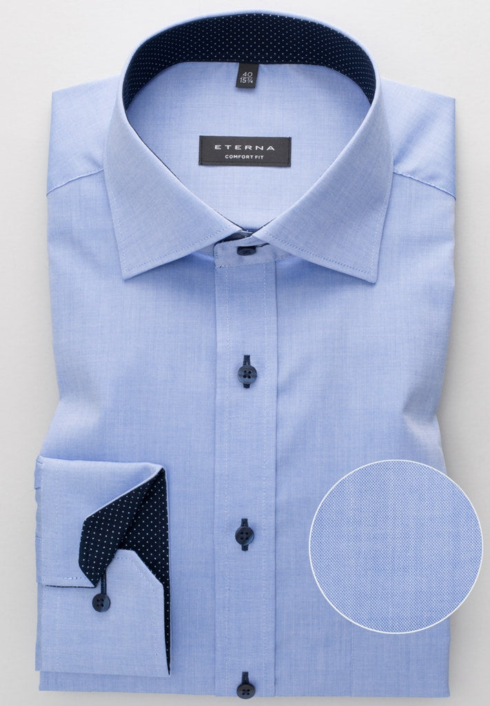 ETERNA LANGARM HEMD COMFORT FIT PINPOINT