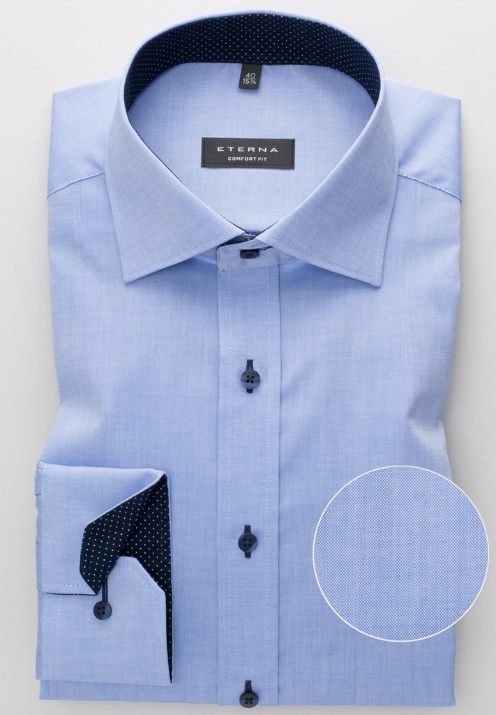 ETERNA LANGARM HEMD COMFORT FIT PINPOINT