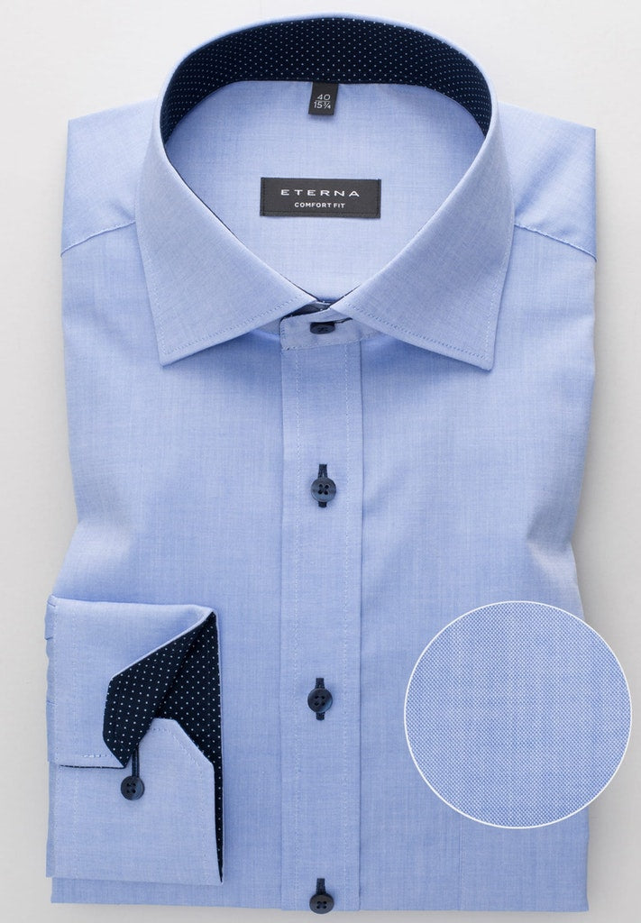 ETERNA LANGARM HEMD COMFORT FIT PINPOINT