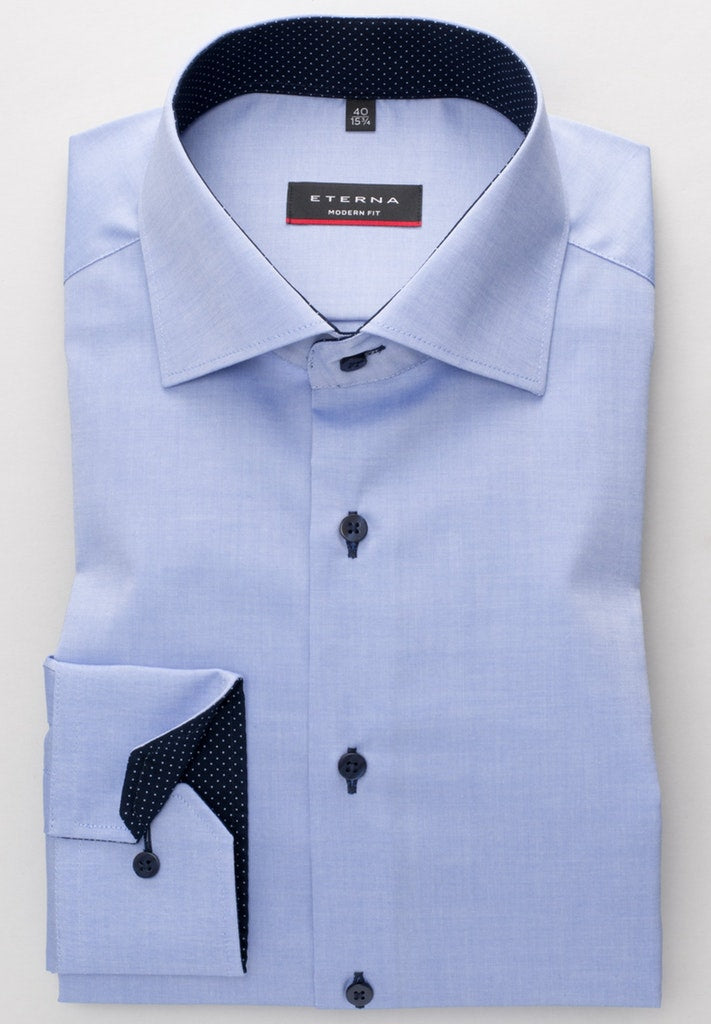 ETERNA LANGARM HEMD MODERN FIT PINPOINT