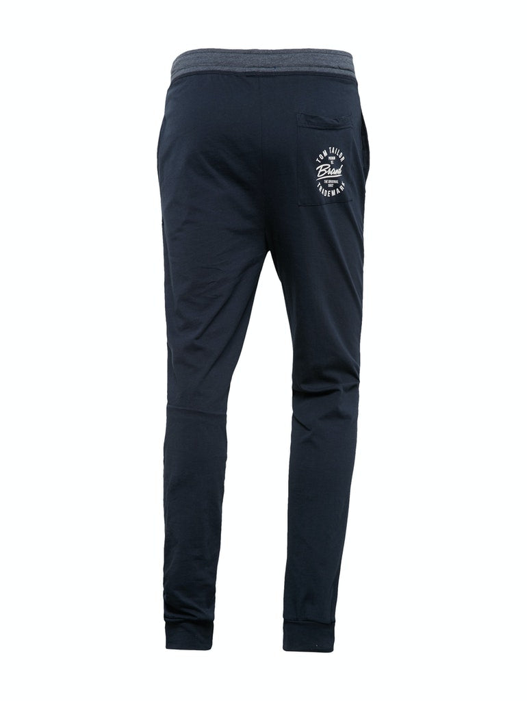 Pyjama Hose, blau-dunkel-uni