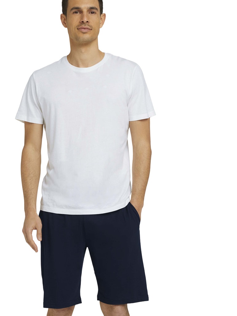 Pyjama Hose, blau-dunkel-uni
