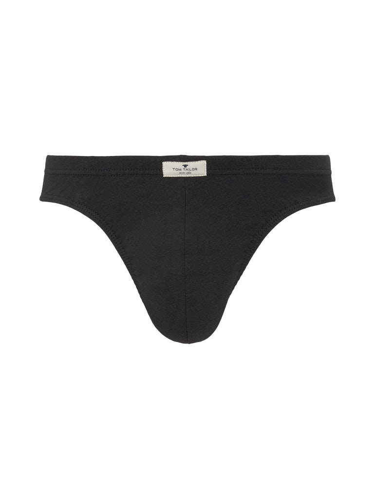 Mini Slip 7er-Pack, schwarz-dunkel-uni