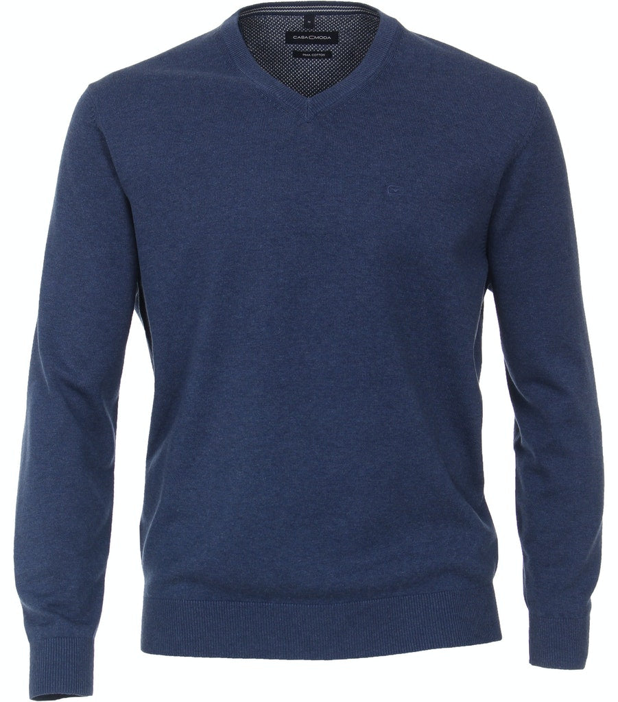 Pullover mit V-Ausschnitt uni 004430