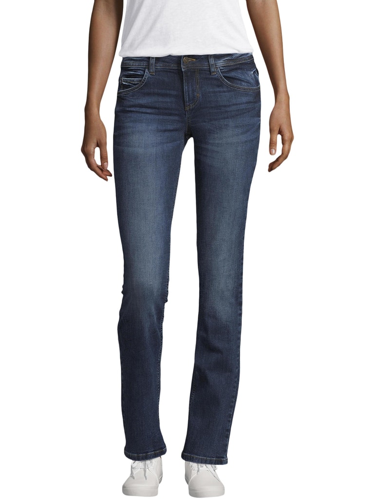 Tom Tailor Alexa straight, mid stone wash denim