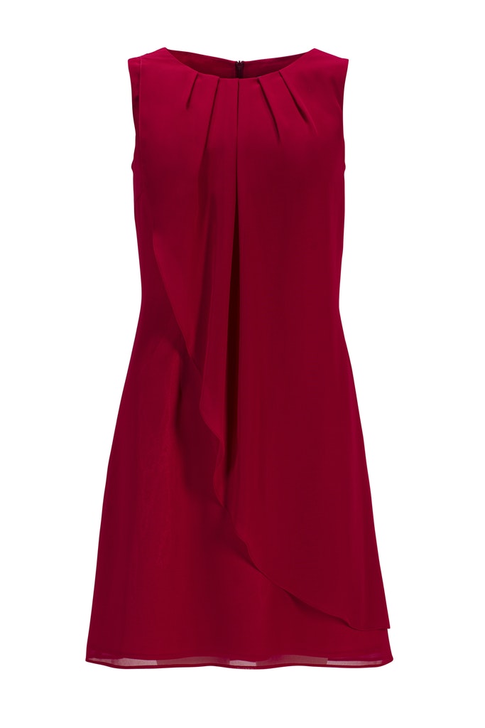 Kleid - Chiffon uni
