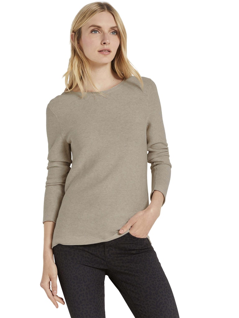 sweater new ottoman, dusty alabaster melange