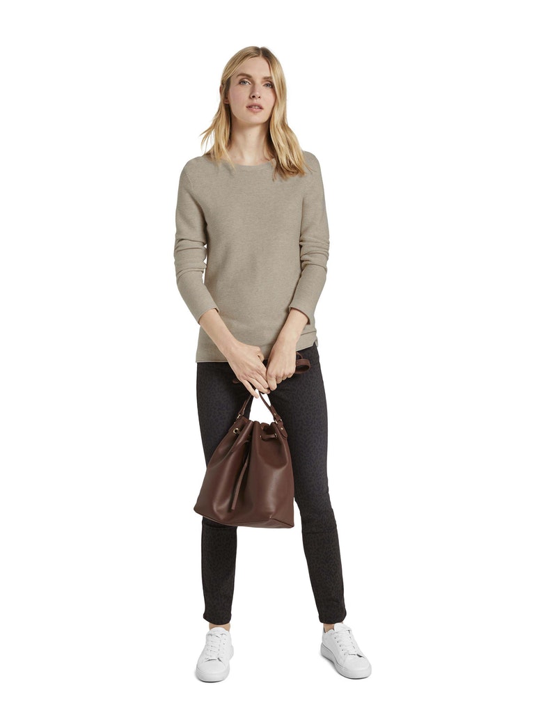 sweater new ottoman, dusty alabaster melange