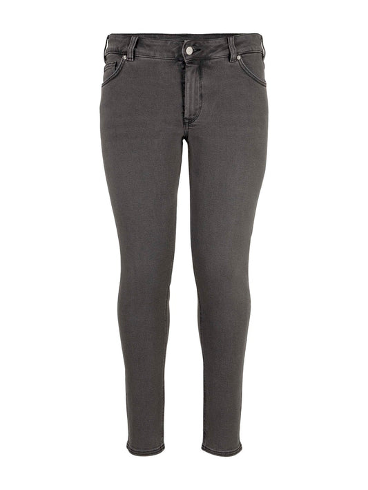 denim skinny dark used look, dark stone black denim