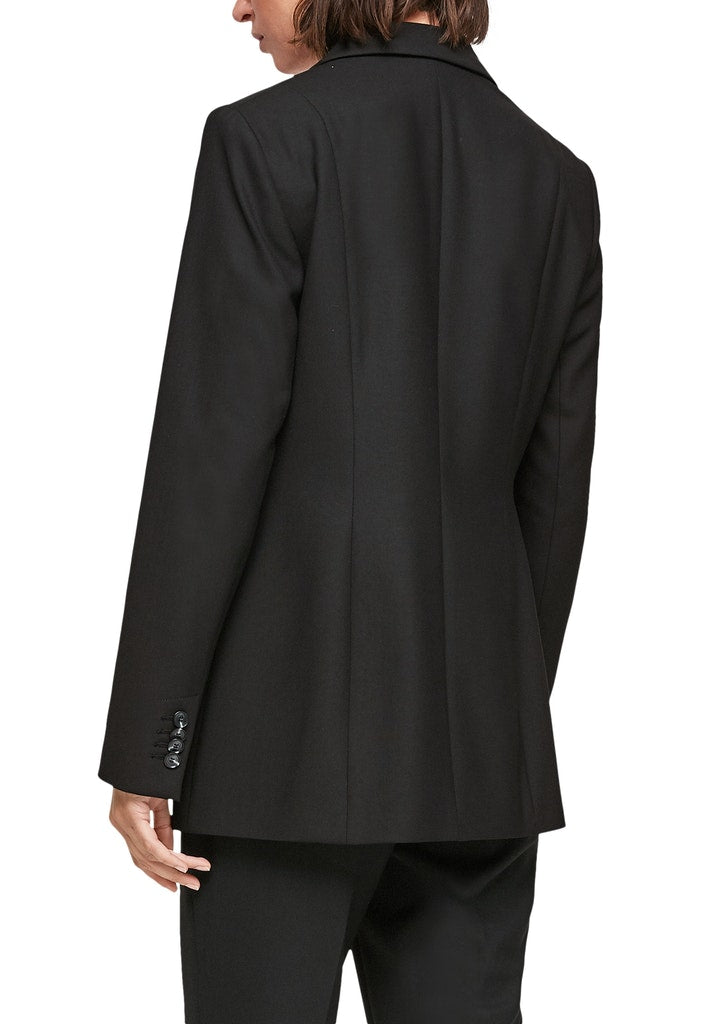 Blazer langarm, TRUE BLACK